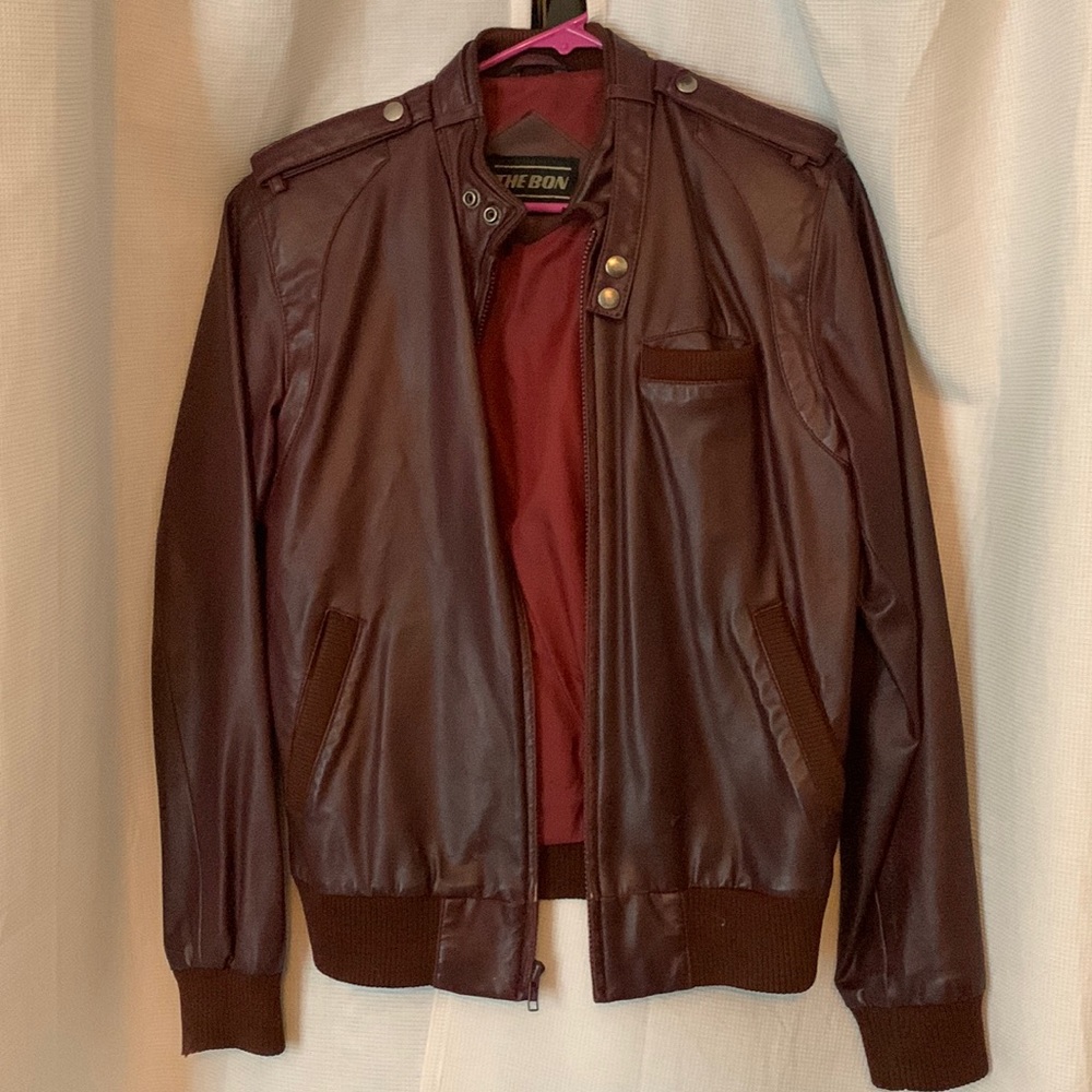 Burgundy Bomber Jacket
